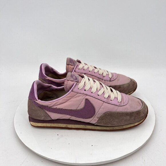 Vintage Nike Training Women Size 8 Light Purple Suede Sneakers Made in Taiwan - Picture 2 of 12
